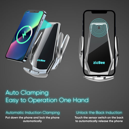 15W Wireless Car Charger for iPhone & Android phones